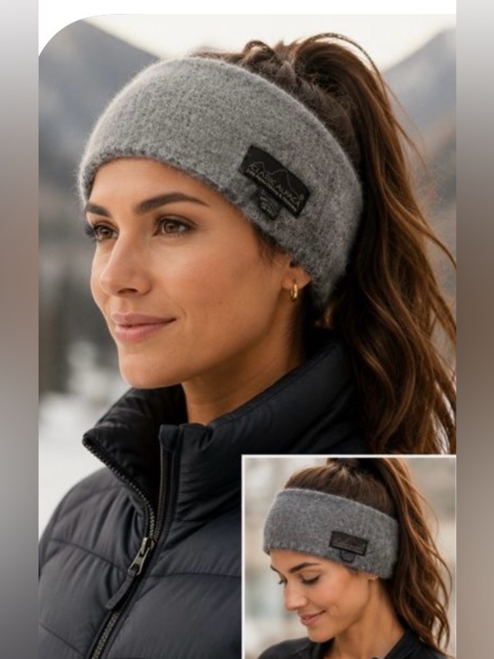 Classic Alpaca Gray Alpaca Blend Ski Headband | NWT | Ultra Soft